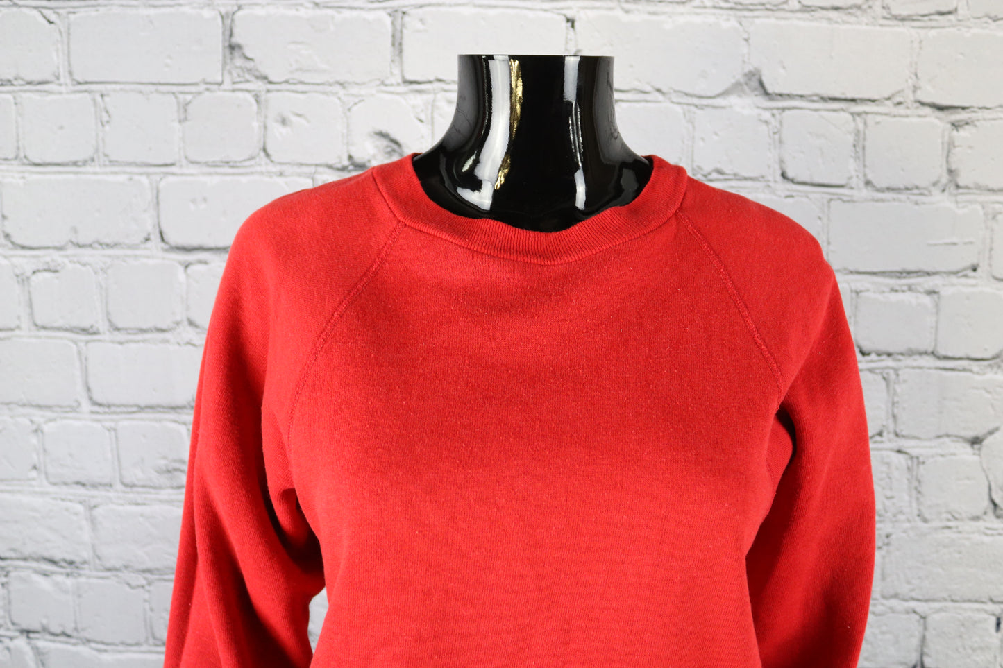 1980's Vintage Solid Red Sweatshirt