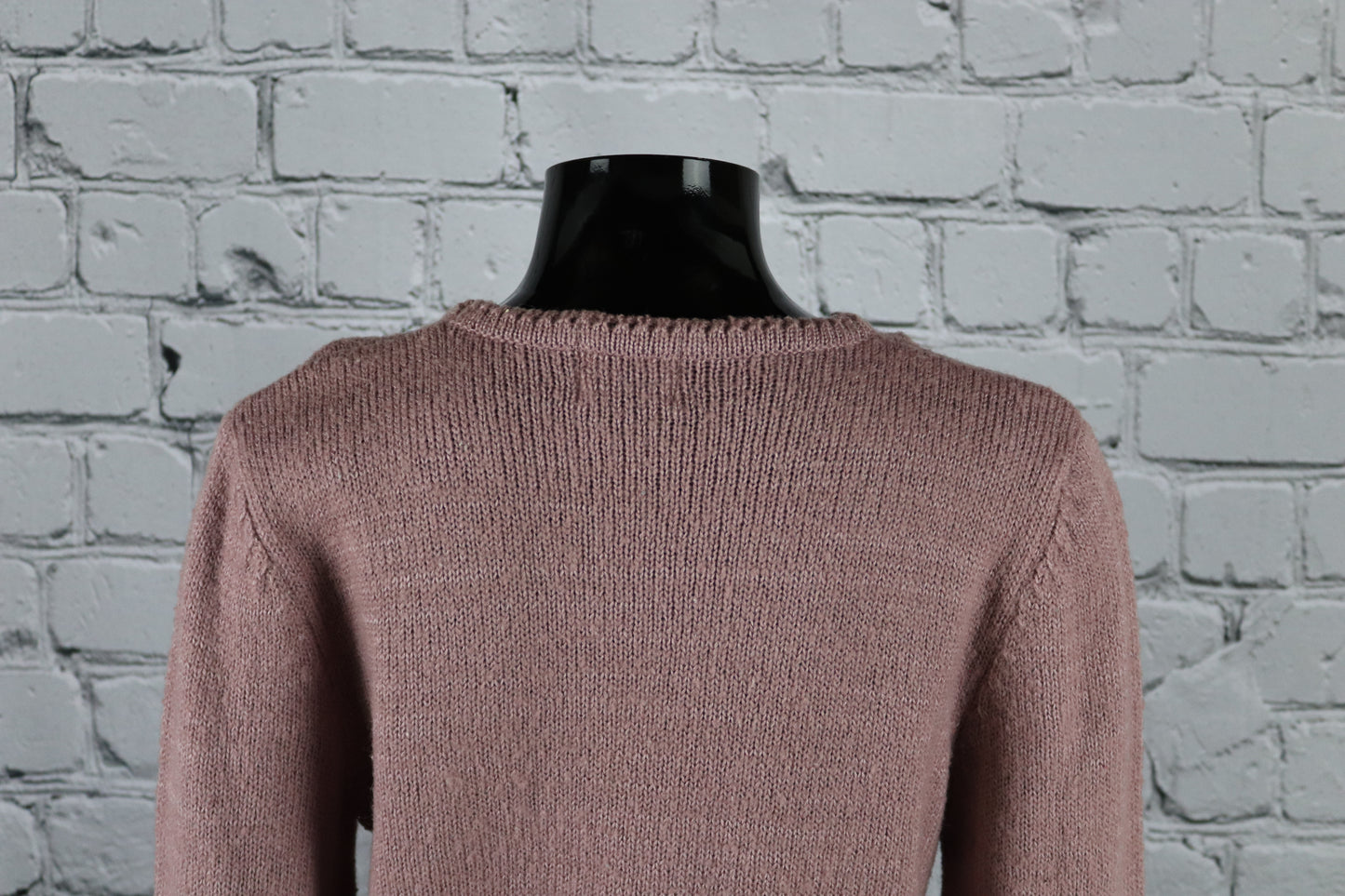 1970's Vintage Purple Sweater with Pearl Detailing