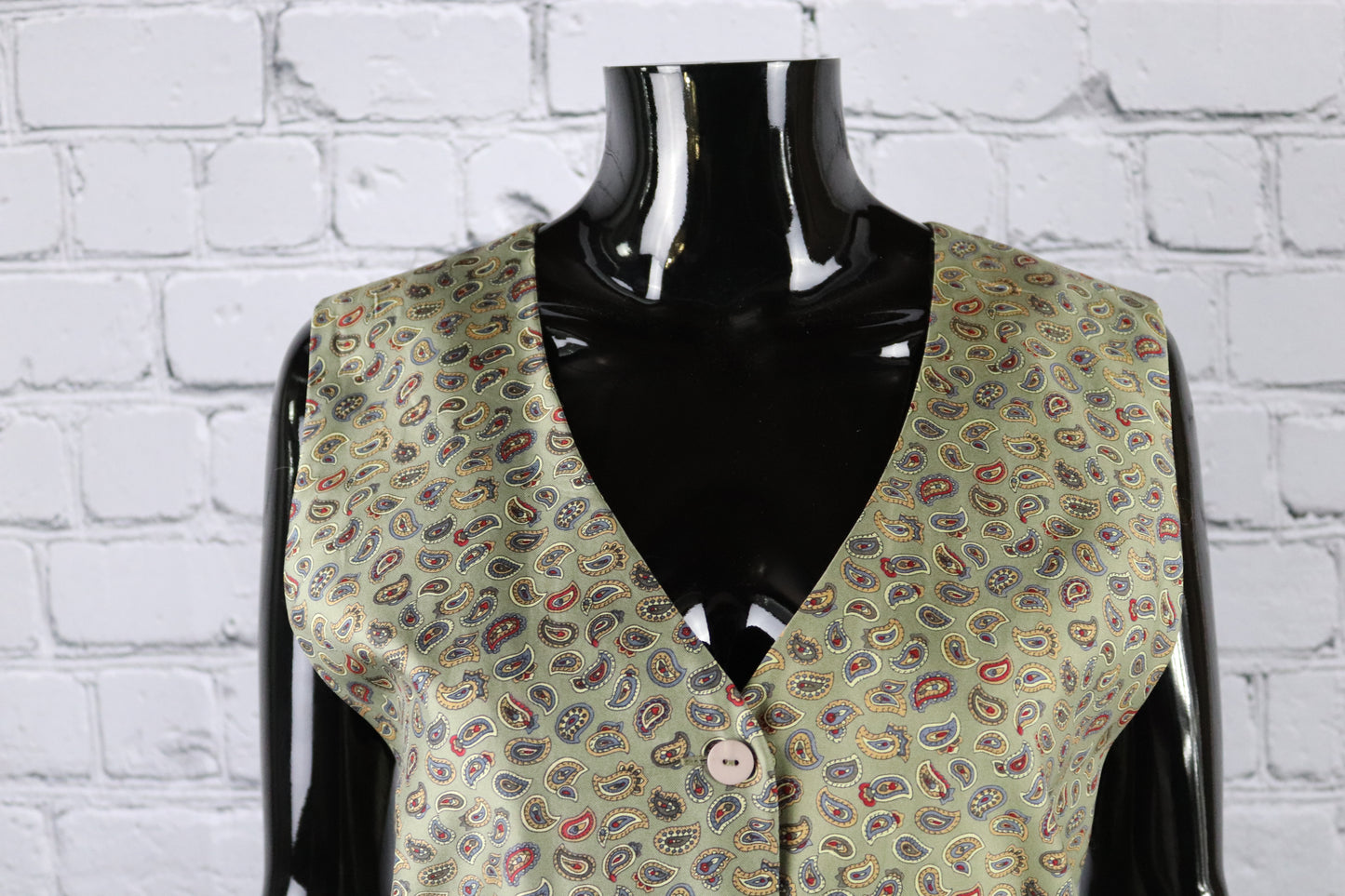 1970's Vintage Silk Paisley Vest