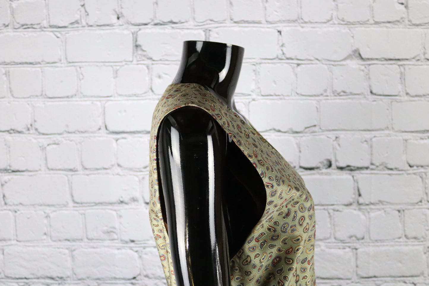 1970's Vintage Silk Paisley Vest